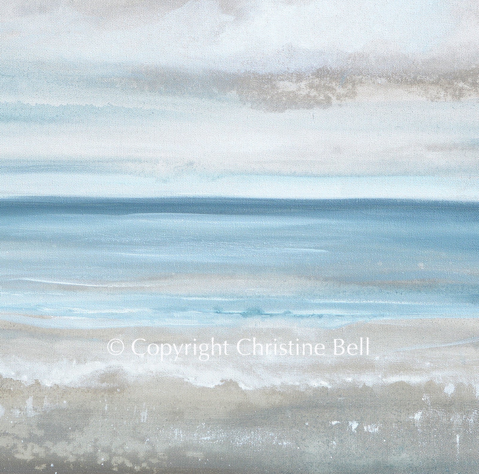"Sea Salt" GICLÉE PRINT, Coastal Abstract Seascape Painting