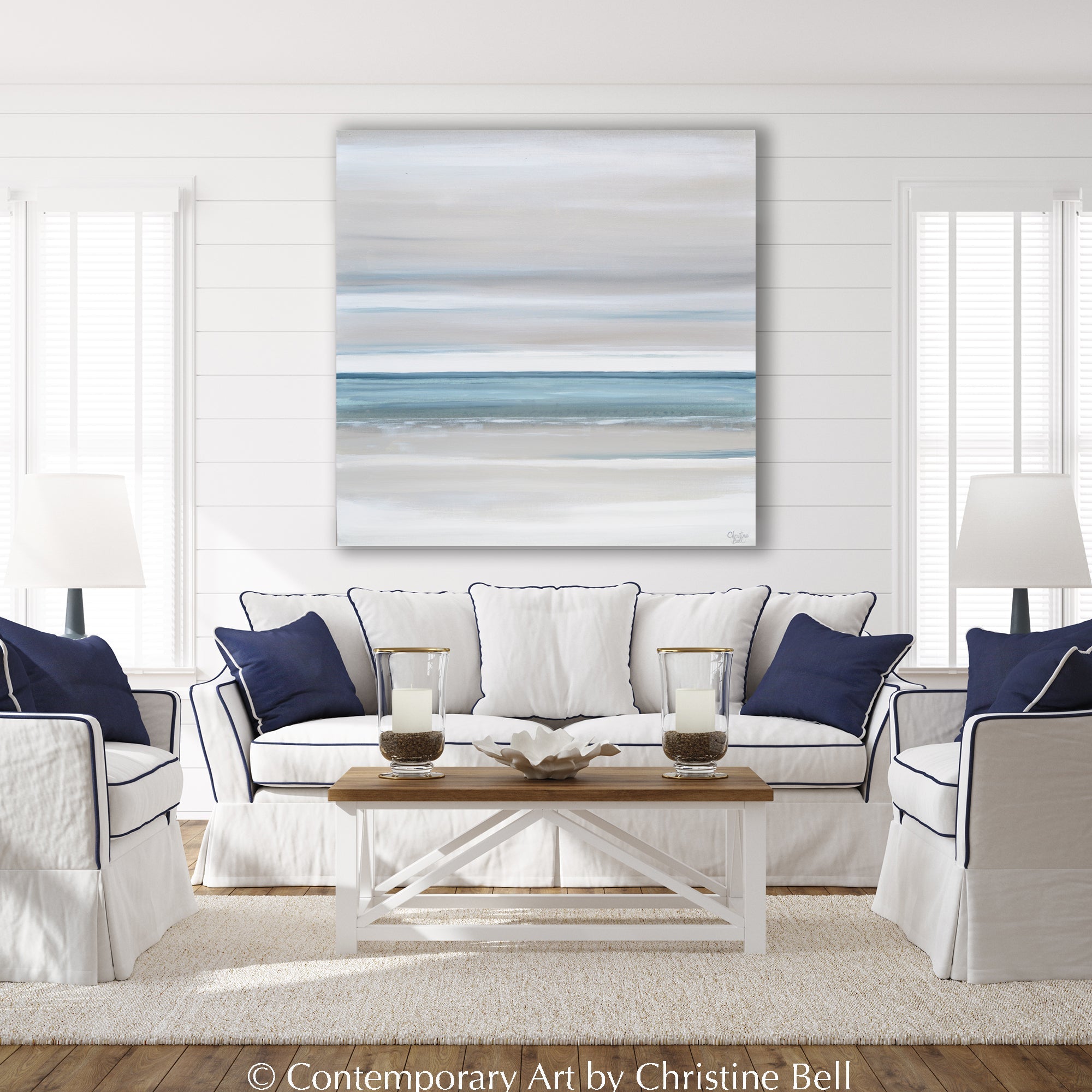 "Marine Layer" GICLEE PRINT Coastal Abstract Painting