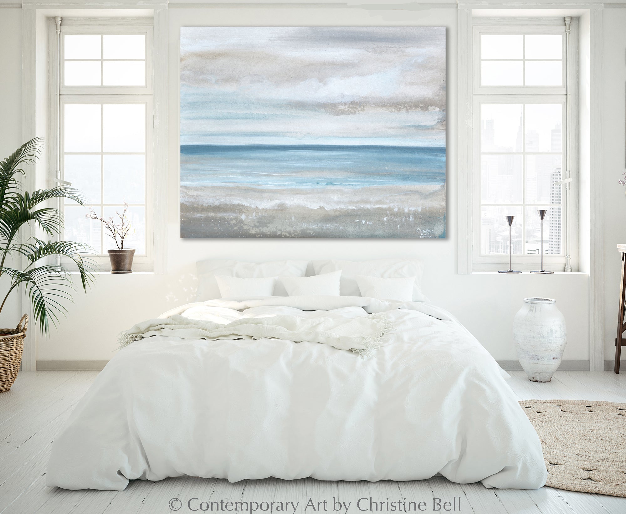 "Sea Salt" GICLÉE PRINT, Coastal Abstract Seascape Painting