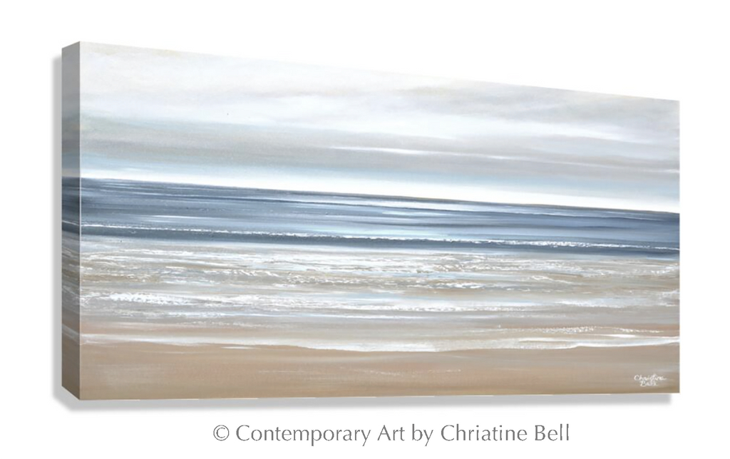 "Morning Tide II" GICLÉE PRINT, Modern Coastal Abstract Ocean Seascape Painting