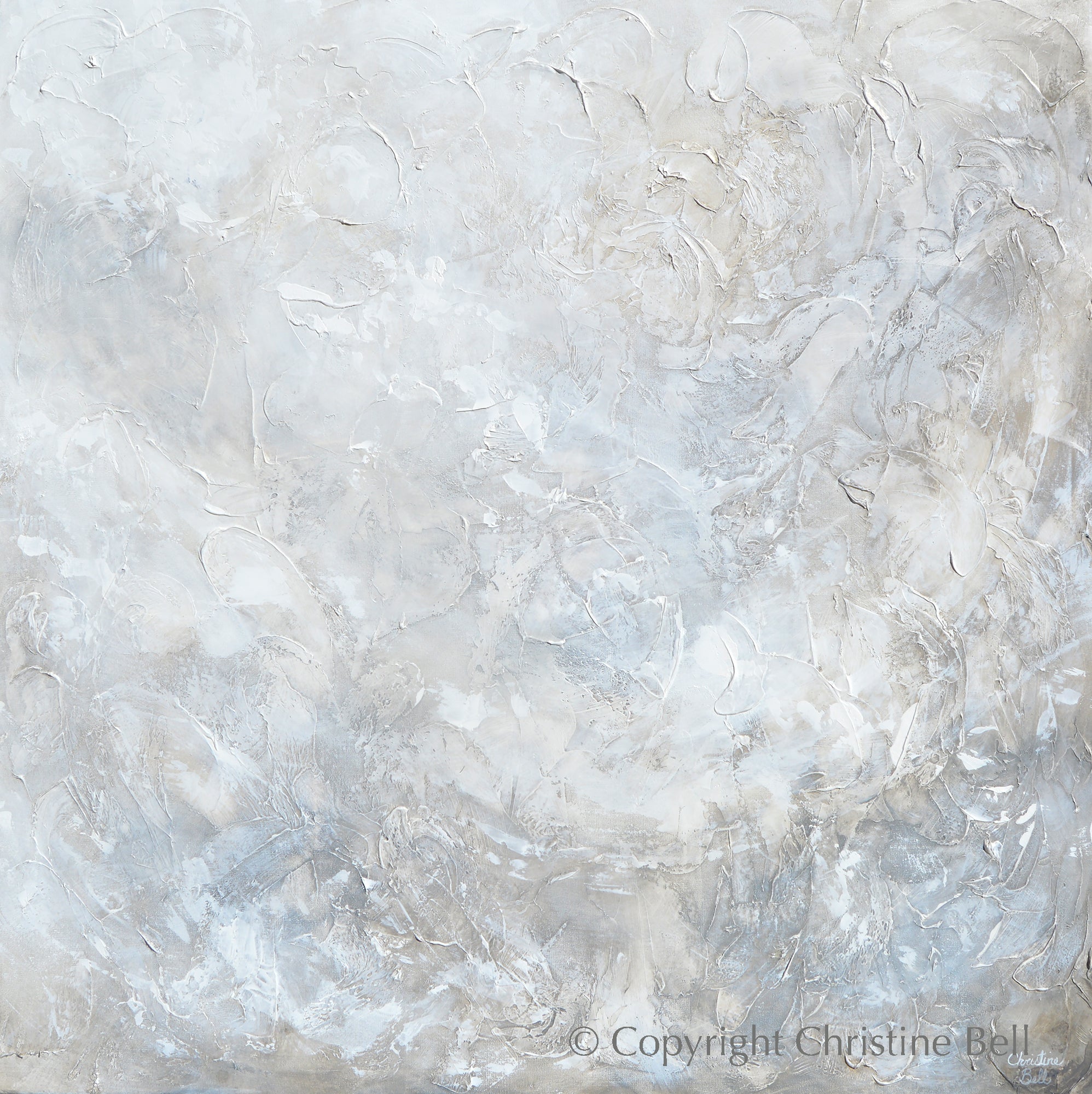 &amp;quot;Silhouette&amp;quot; GICLEE PRINT Coastal Abstract Painting, Neutral, Grey, White, Taupe, Cream, Stone