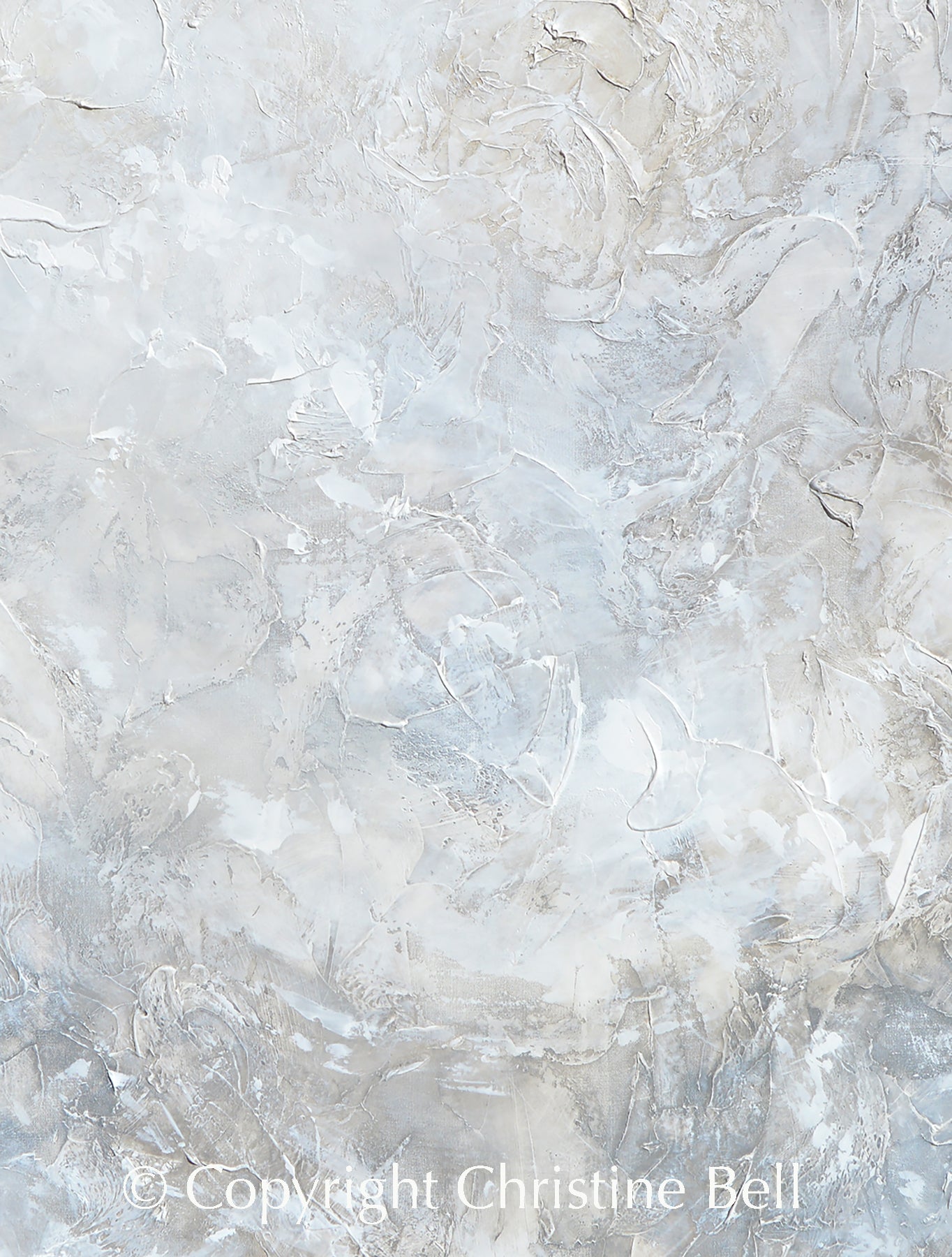 &quot;Silhouette&quot; GICLEE PRINT Coastal Abstract Painting, Neutral, Grey, White, Taupe, Cream, Stone