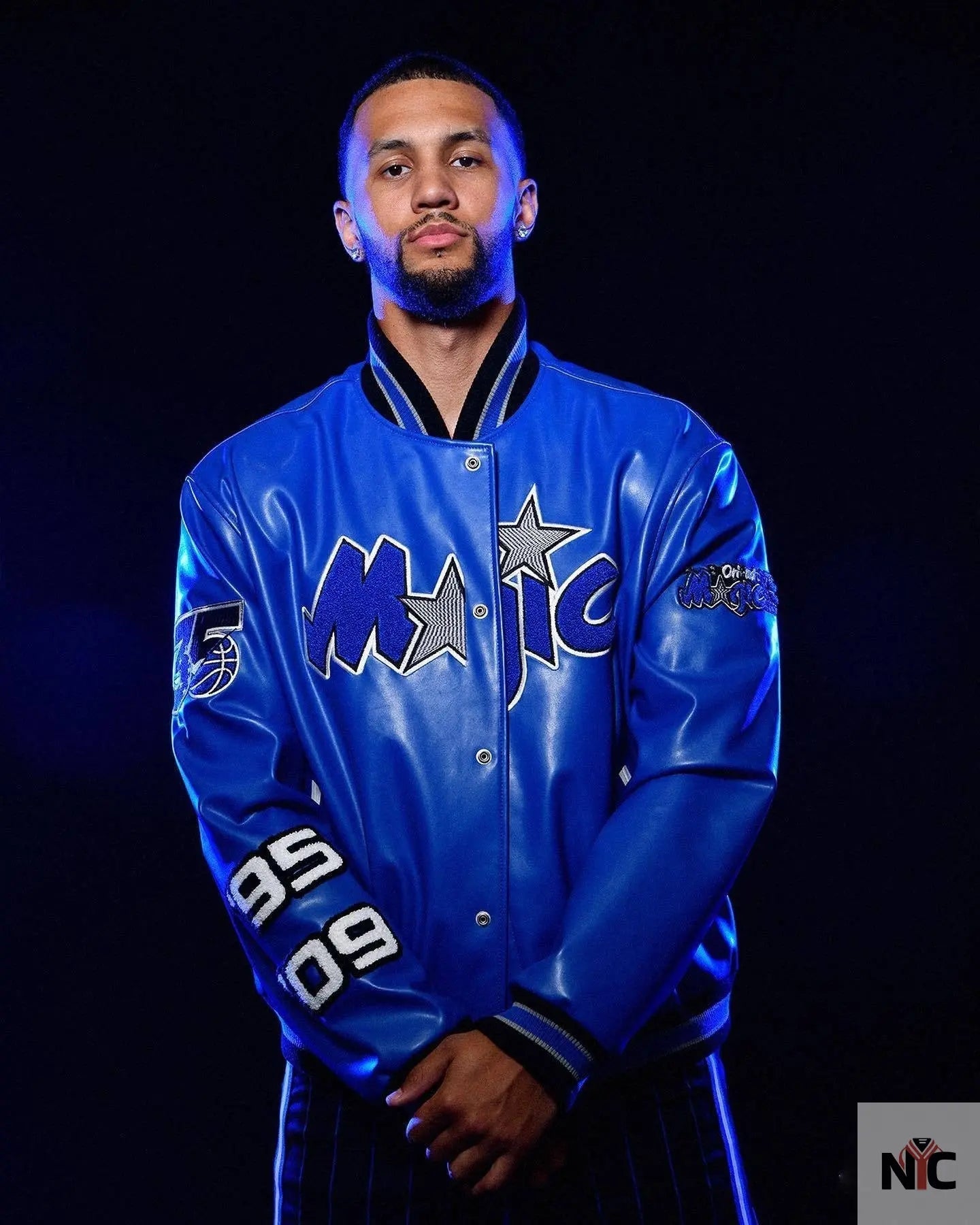 Orlando Magic Jeff Hamilton Blue Varsity Jacket