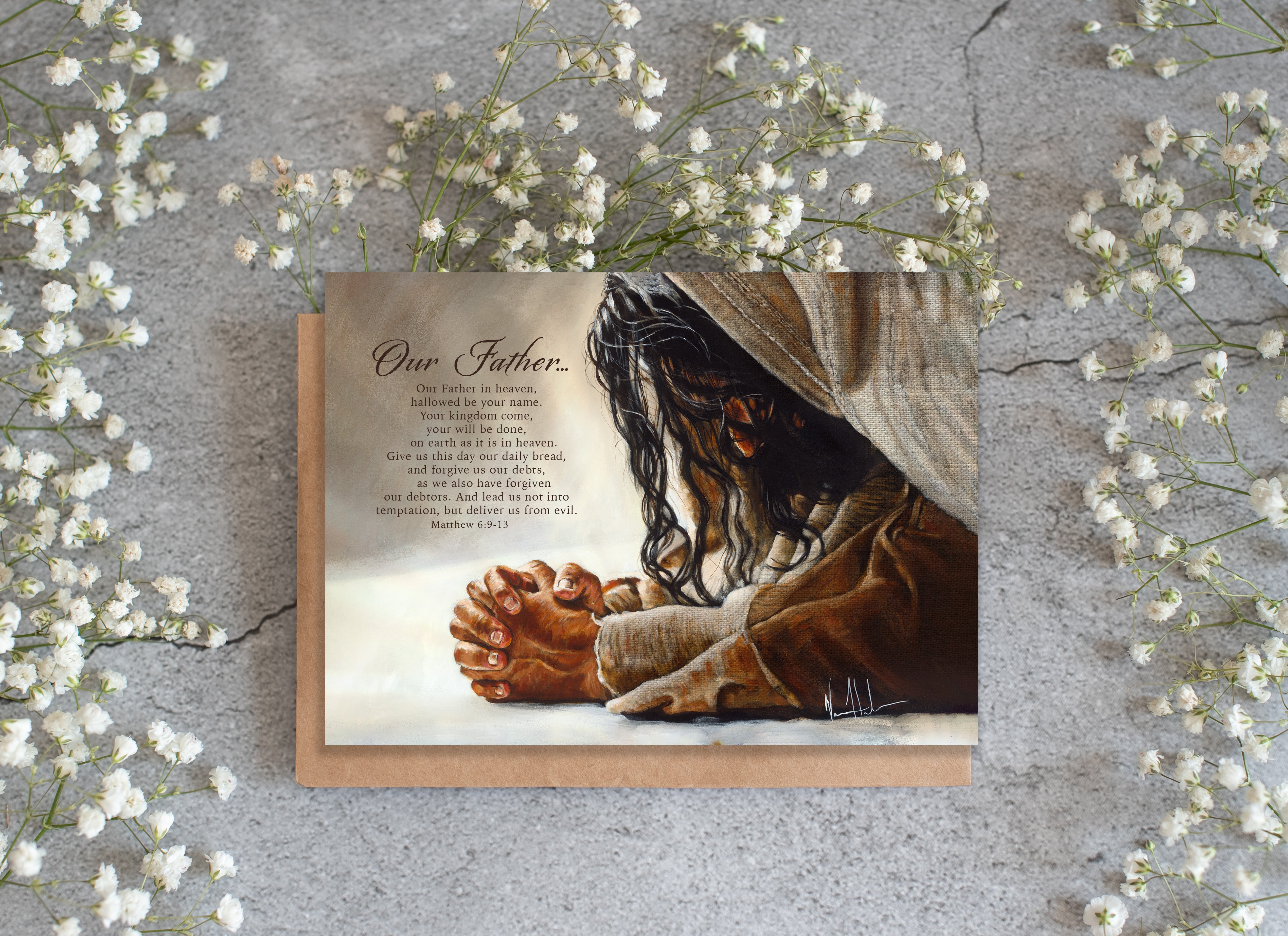 &amp;#39;Our Father....&amp;#39; Greeting Card