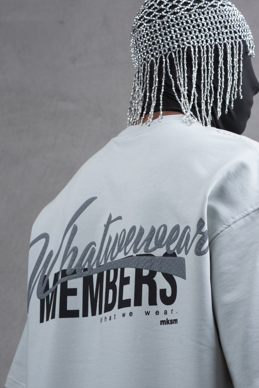 What We Wear MEMBERS Oversize Graphic Cotton T-Shirt – Unisex Streetwear