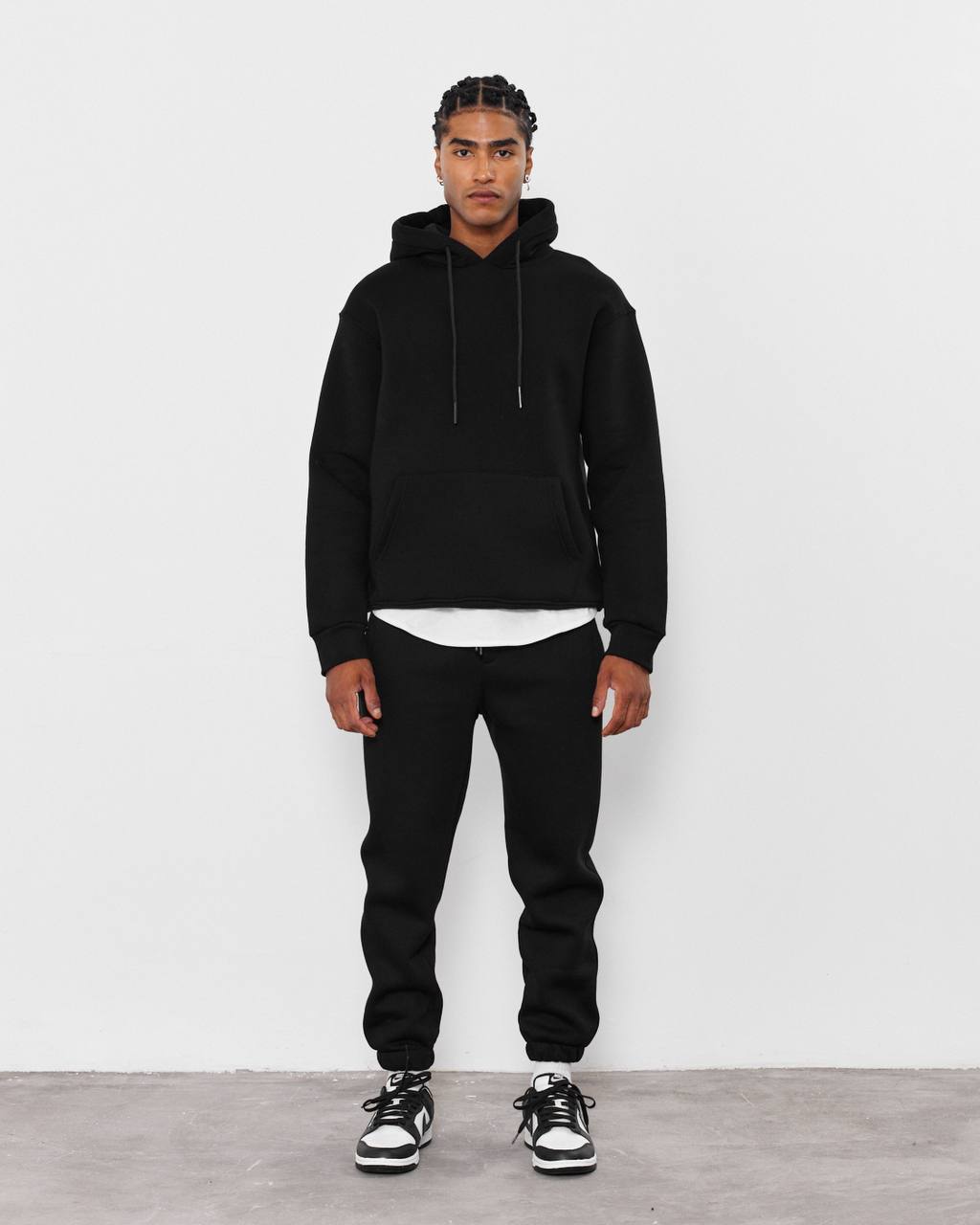 Oversized 3-Thread Hoodie Sweatpants Set