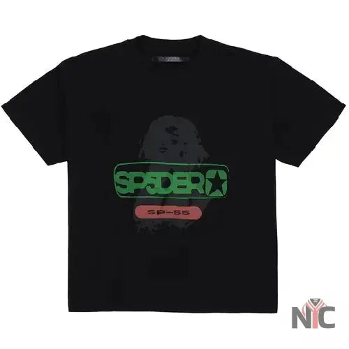 Oversized Reunion Sp5der Black T-Shirt