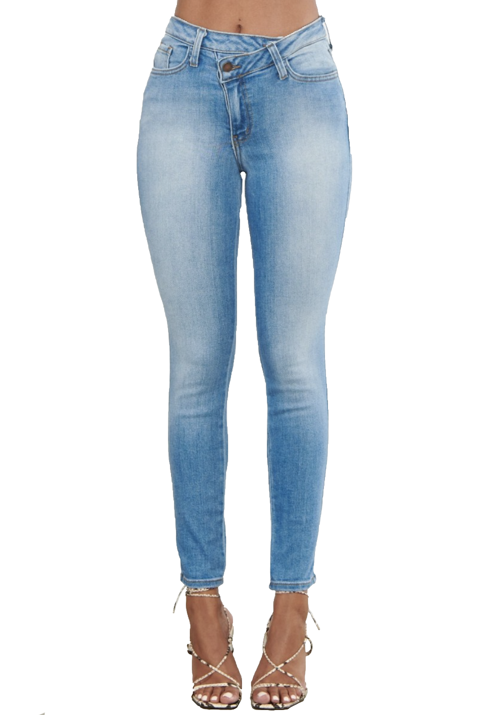 {P1861} Denim Ankle Skinny Jeans