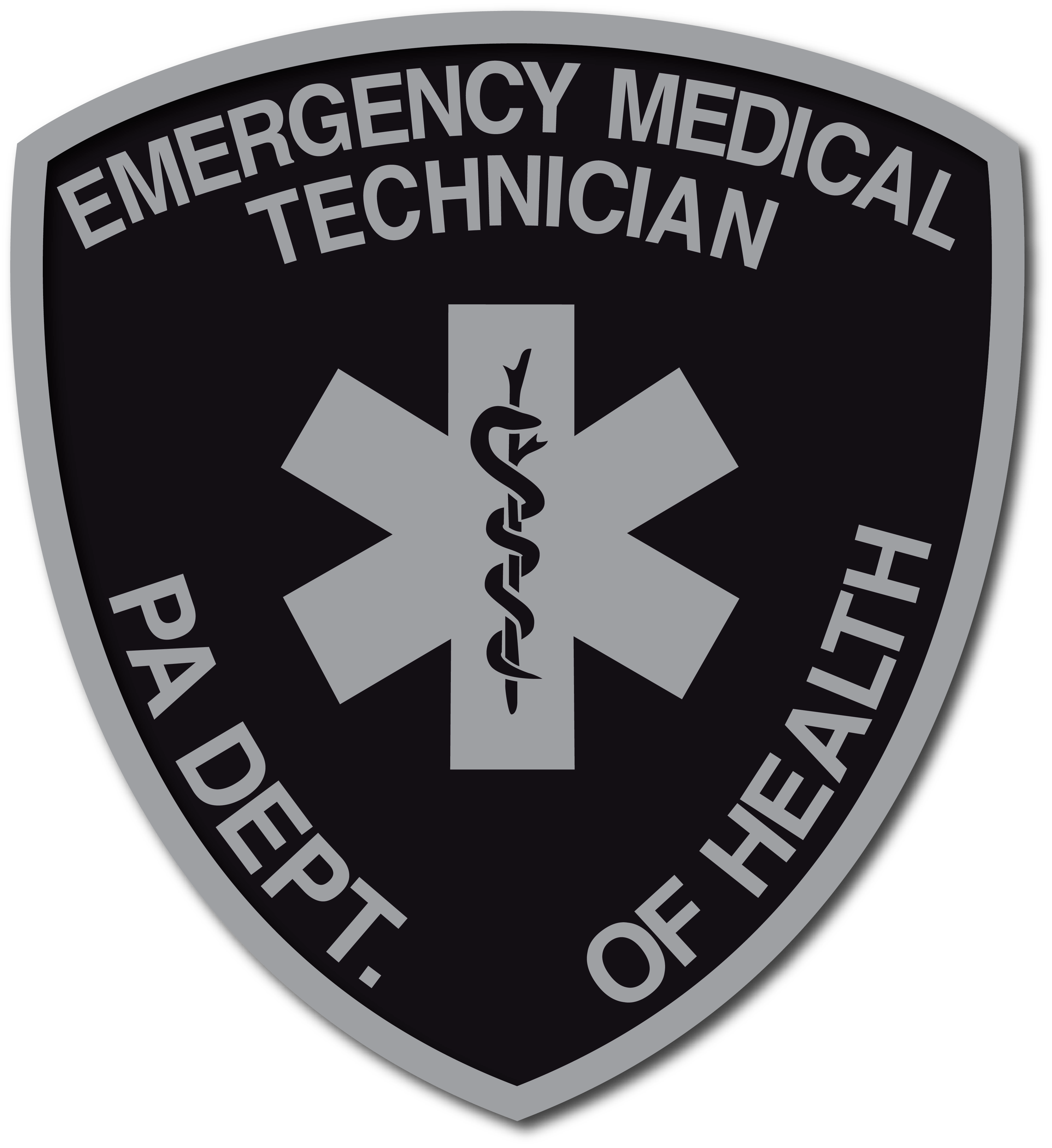 SUBDUED PENNSYLVANIA (PA) EMT PATCH WINDOW DECAL