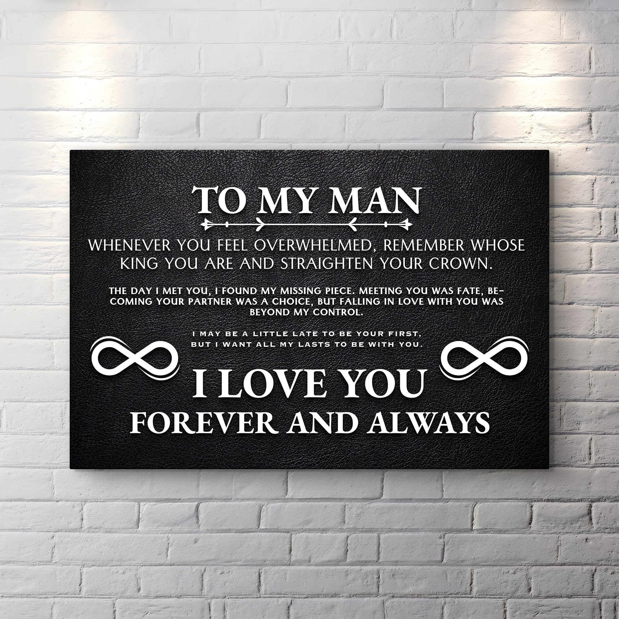 To My Man Father&amp;#39;s Day Gift Sign II