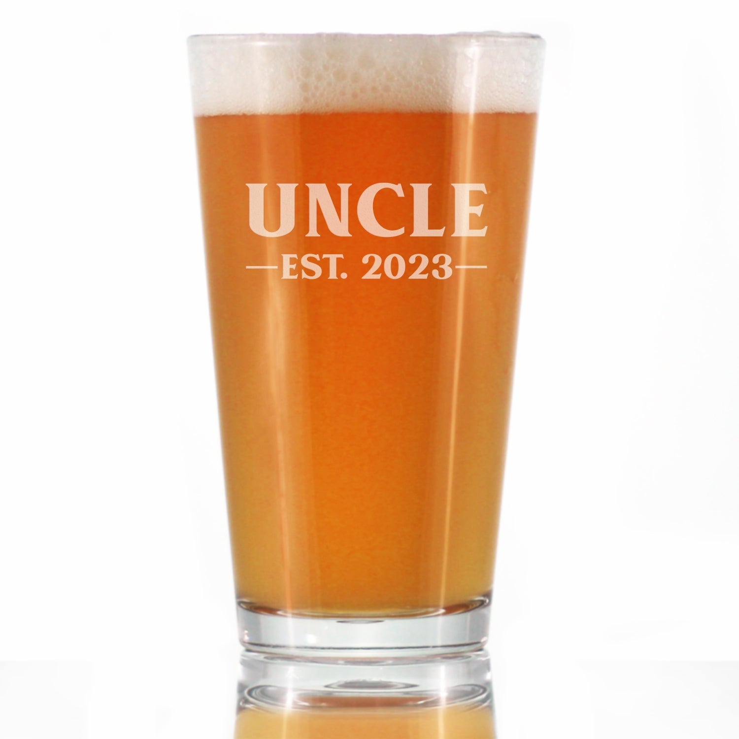 Uncle Est. 2023 - Bold - 16 Ounce Pint Glass