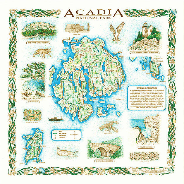 Printed Image Acadia National Park Bandanna
