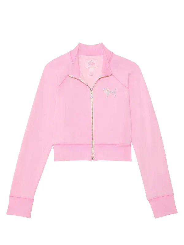 PINK x Love Shack Fancy Pink Cropped Jacket