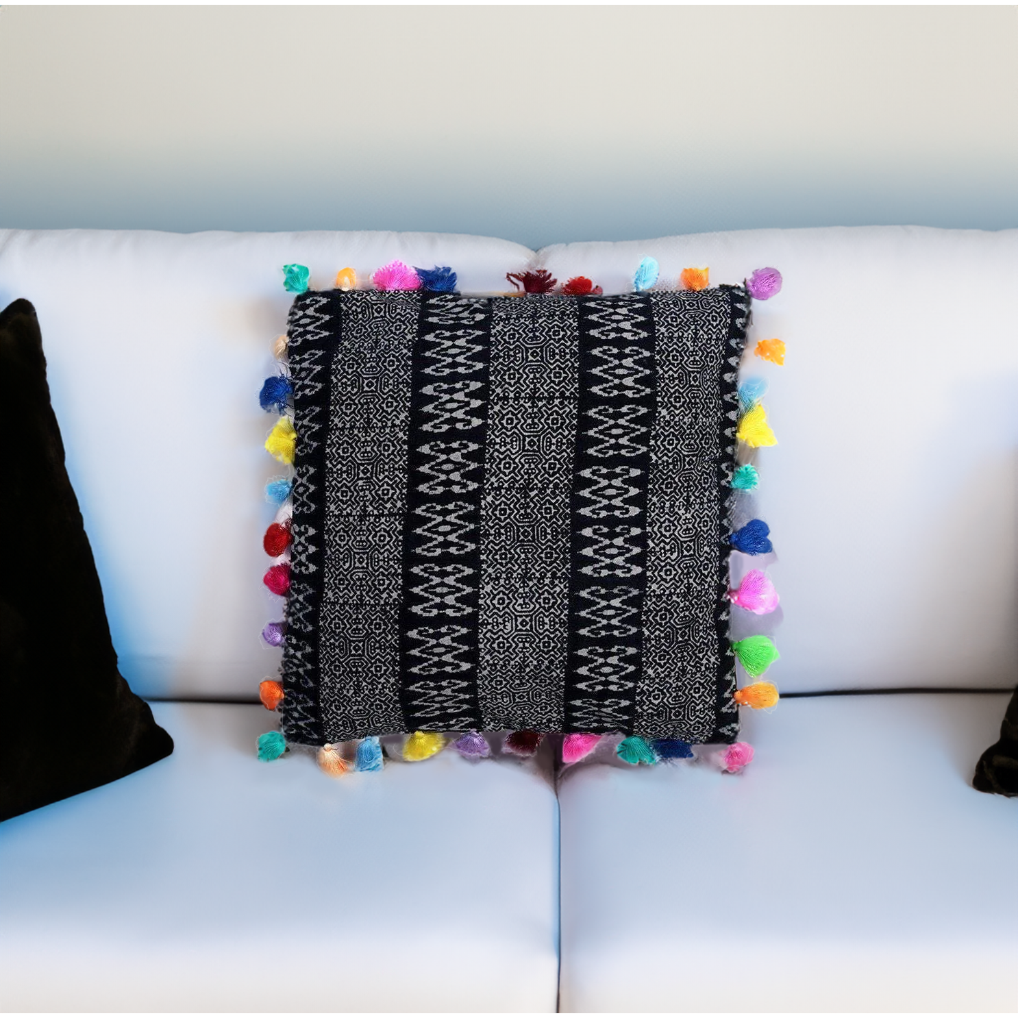 Oasis Multi Tassel Batik Pillow Cover - Thailand