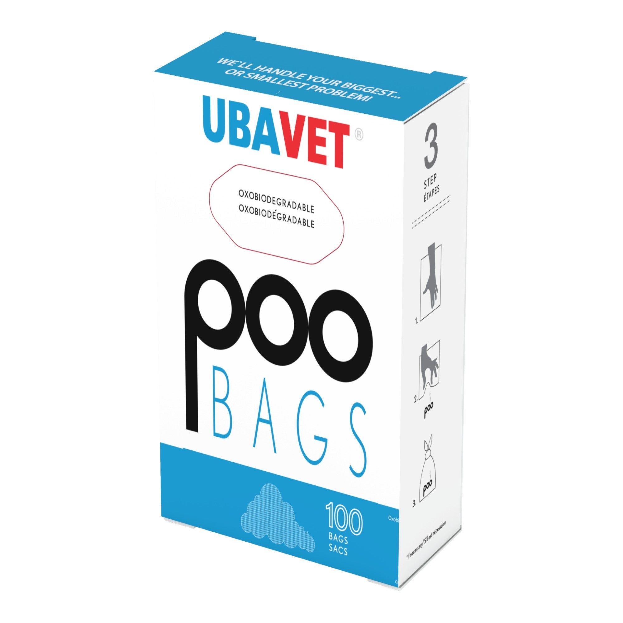 UBAVET DOO Extra-Long Durable Waste Bags for Dogs &amp;amp; Cats – (100-Pack)