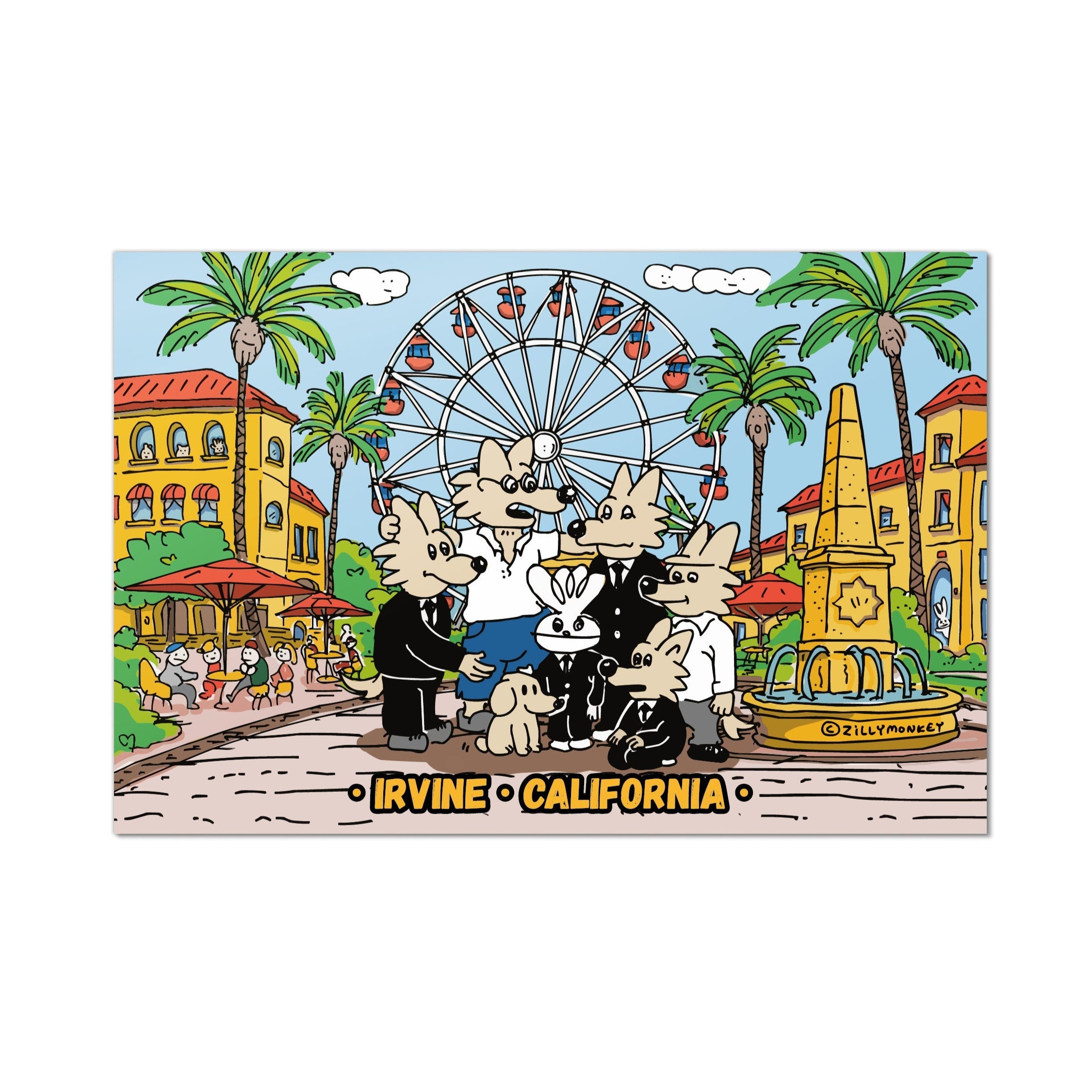 ZillyTales Postcard - The Civic Slicks, Irvine