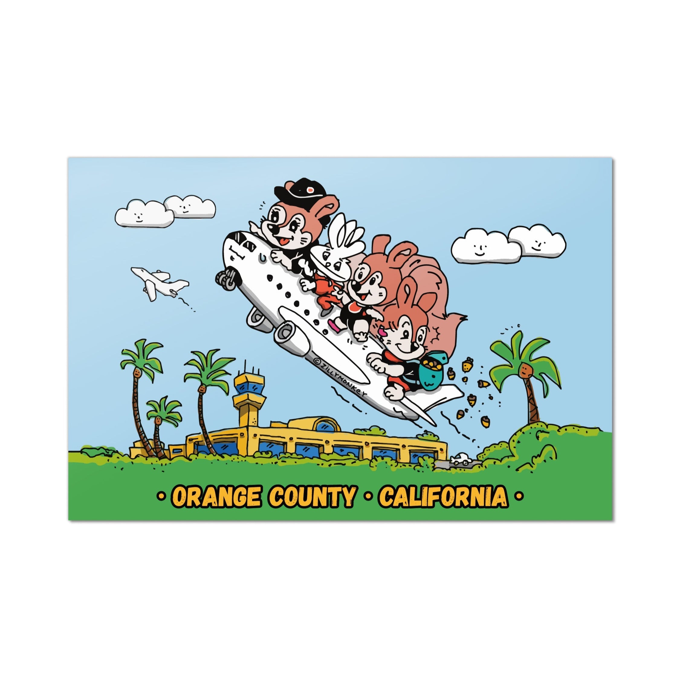 ZillyTales Postcard - Runway Rumble, Orange County