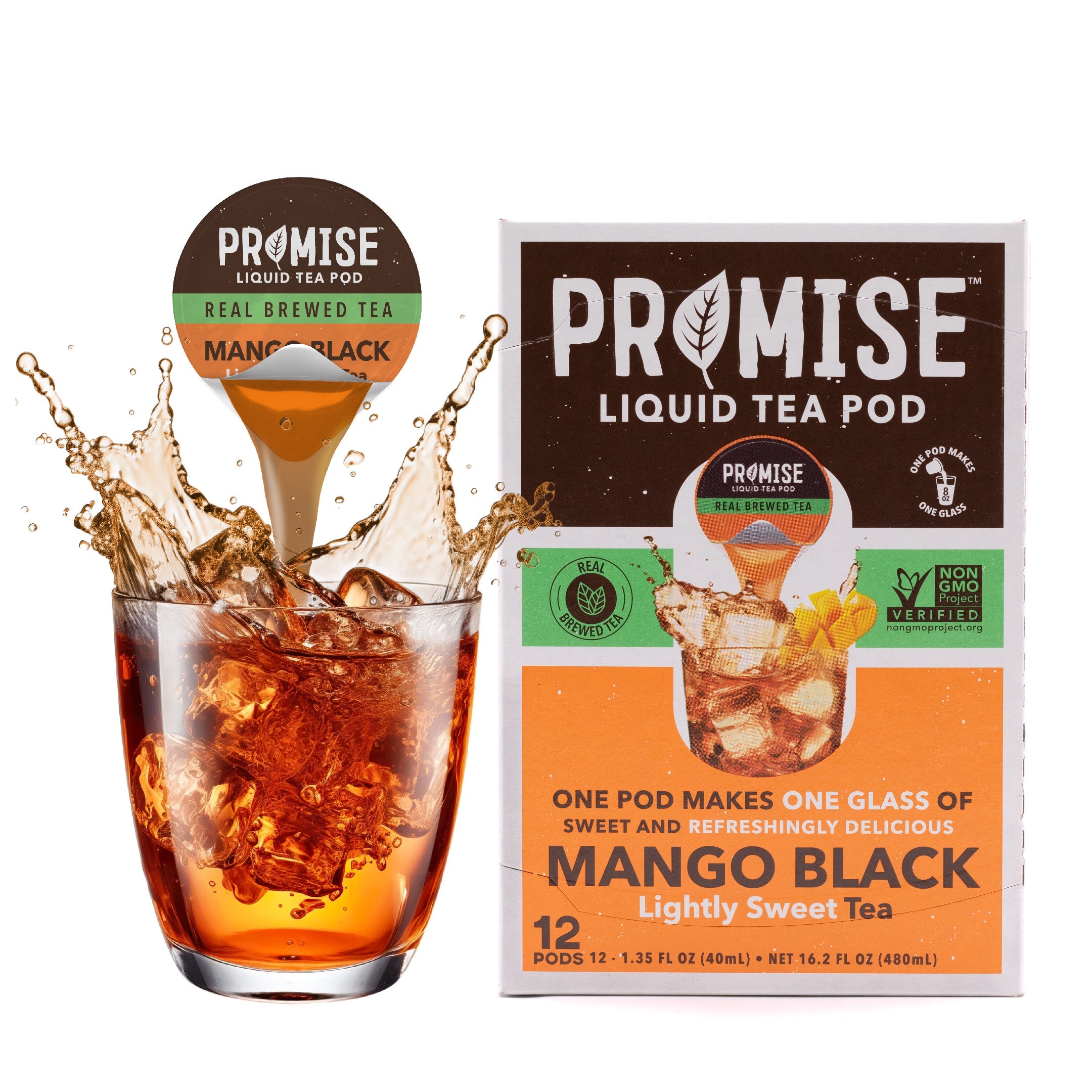 Promise Real Brewed Tea - Lightly Sweet - Mango Black
