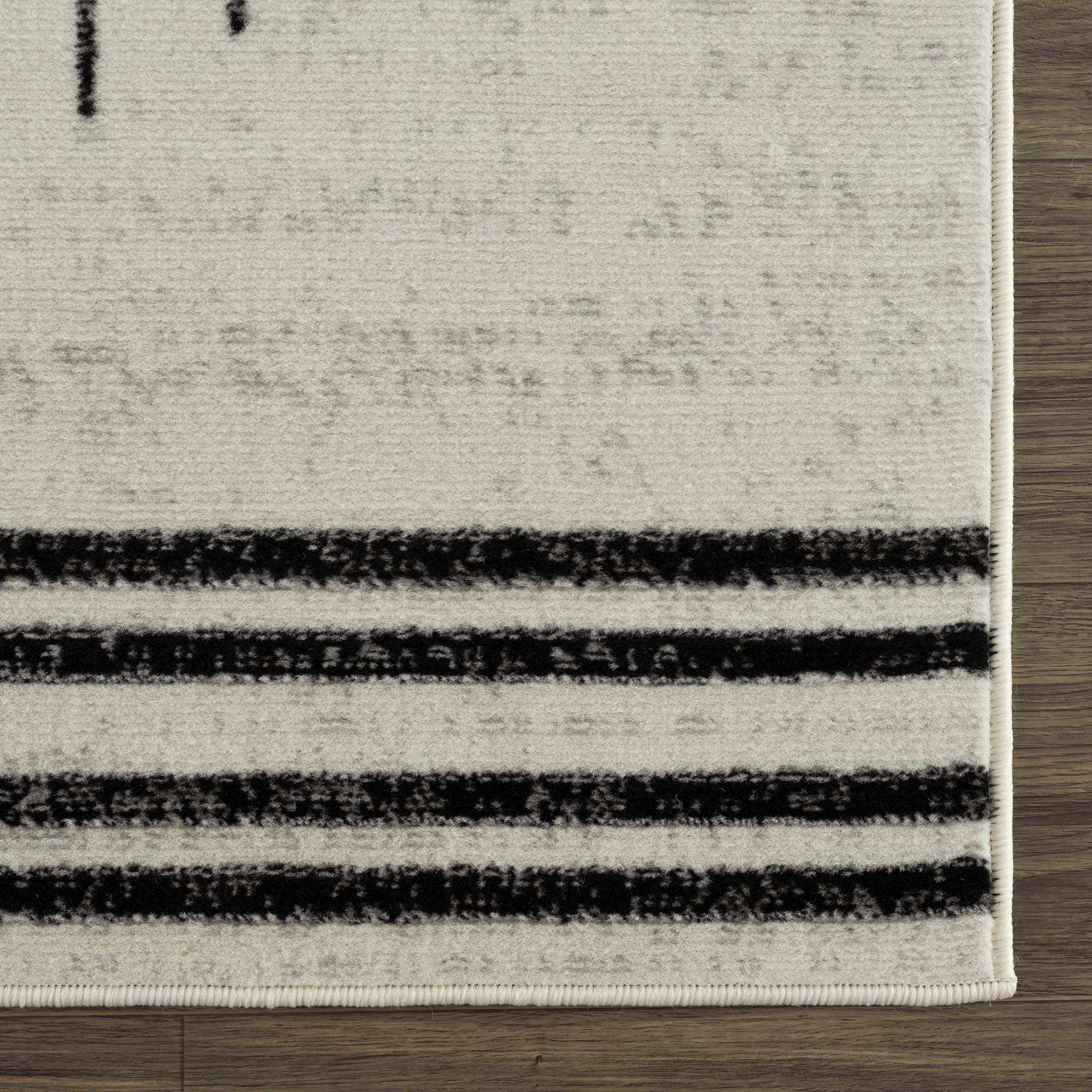 Angus Black&amp;White Geometric Area Rug