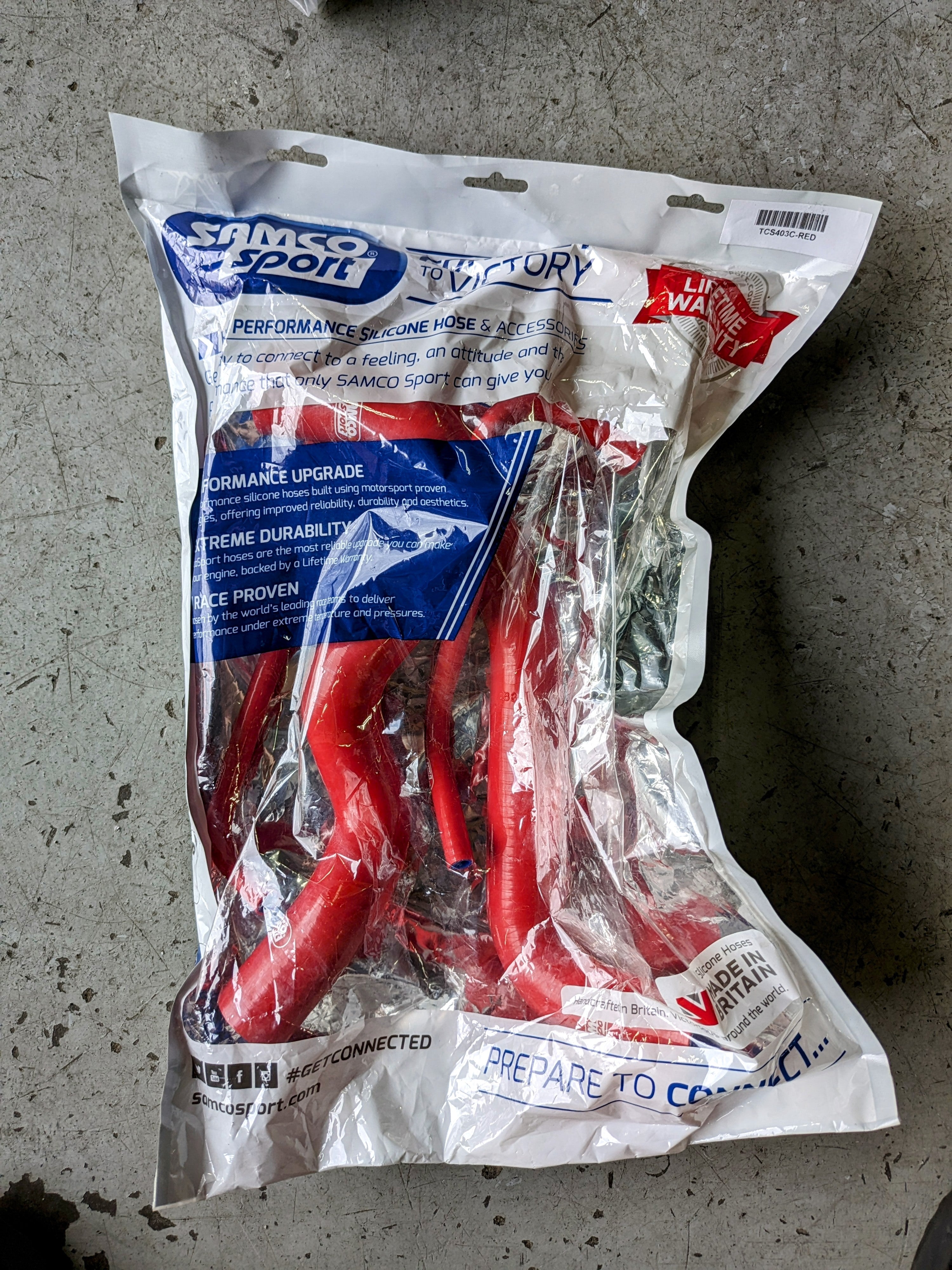 SAMCO RED RADIATOR COOLANT HOSE KIT (4PC) - RED, FOR NISSAN INFINITY G37