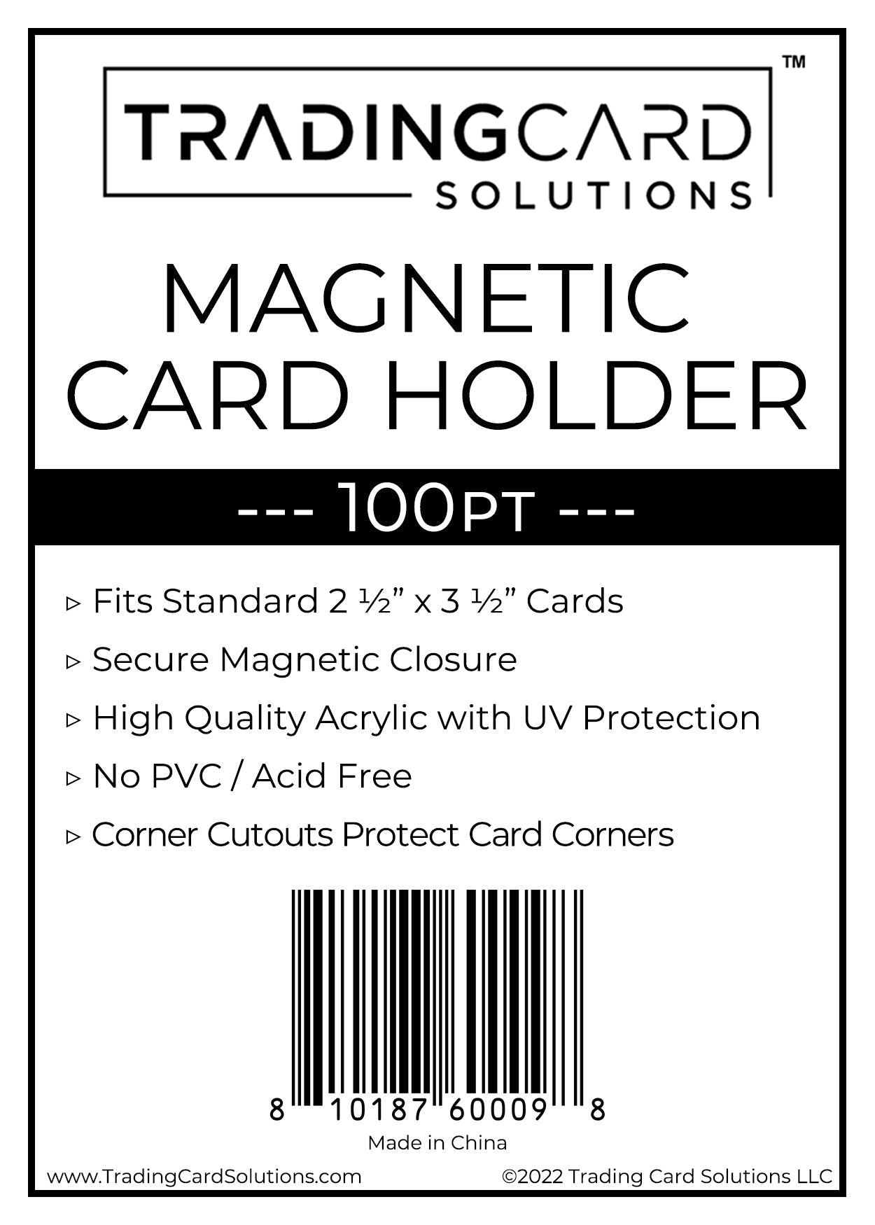 Magnetic Card Holder - 100pt