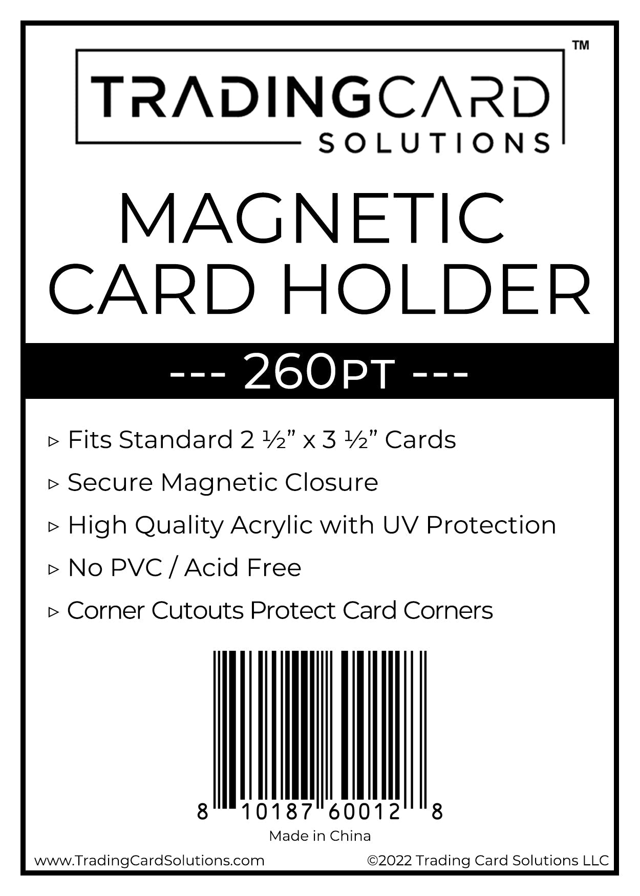 Magnetic Card Holder - 260pt