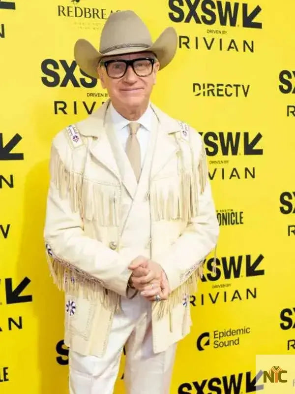 Paul Feig Another Simple Favor Cowboy Leather Jacket