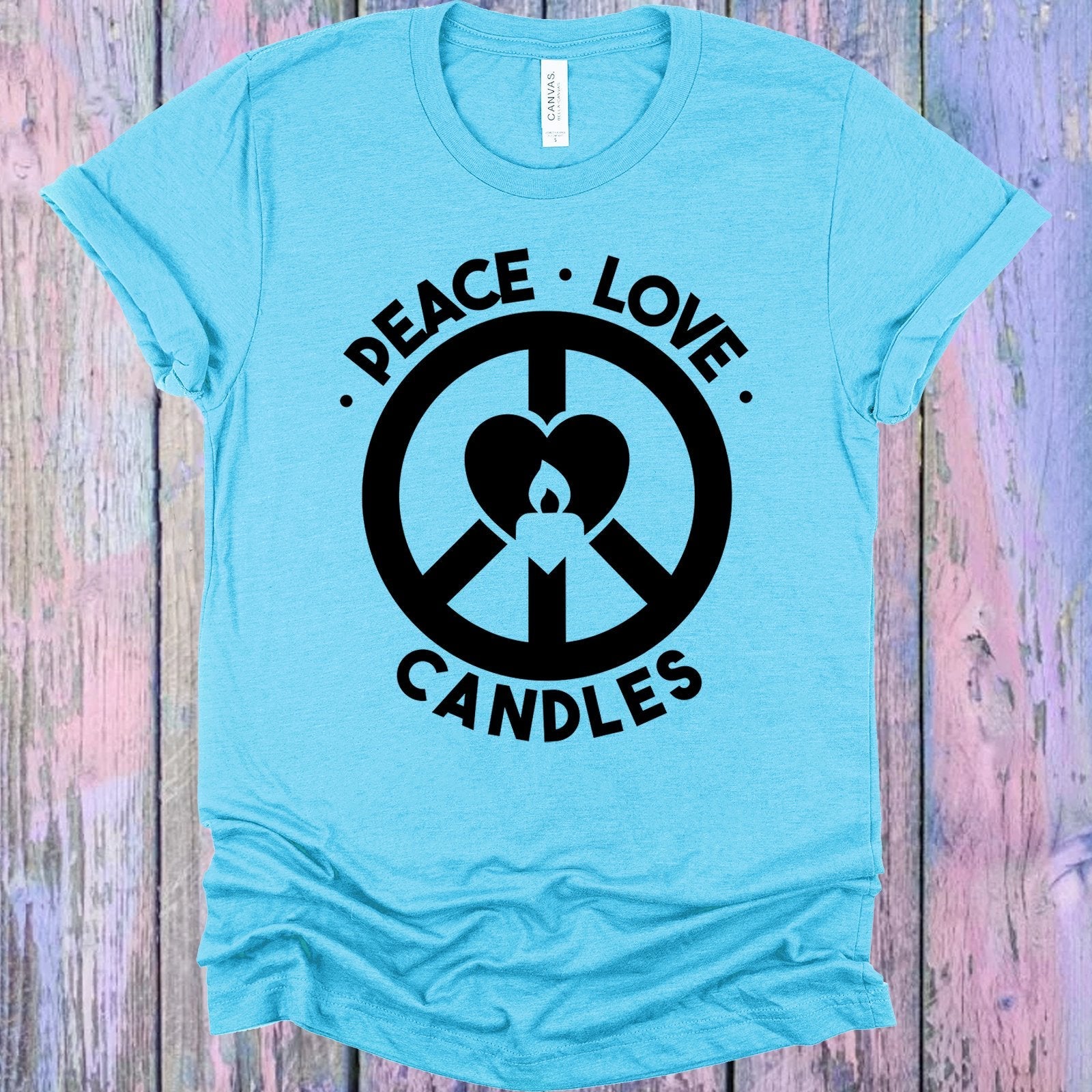 Peace Love Candles Graphic Tee
