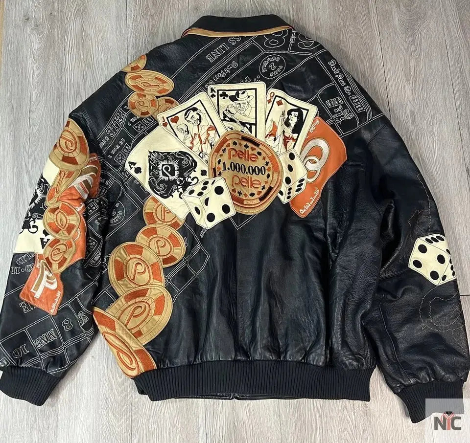 Pelle Pelle Cards and Dice Leather Jacket