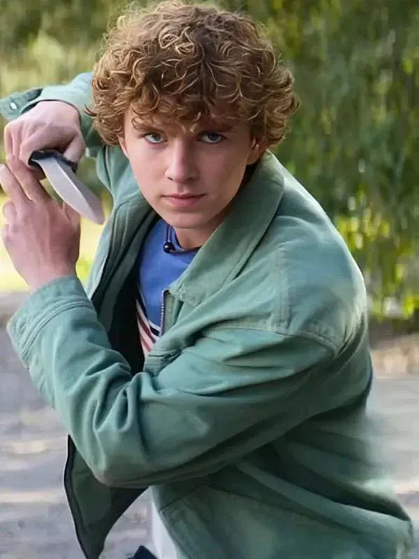 Percy Jackson and the Olympians Walker Scobell Green Jacket