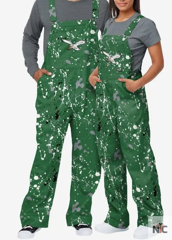 Philadelphia Eagles Mens Kelly Green Overalls