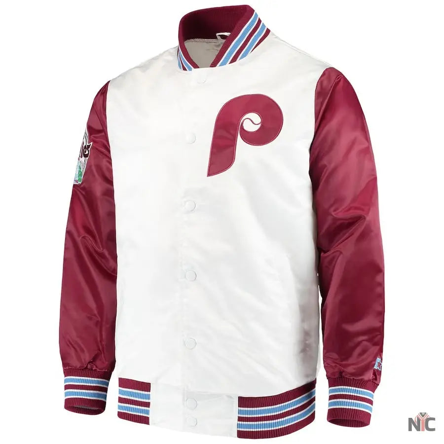 Philadelphia Phillies The Legend White Satin Jacket