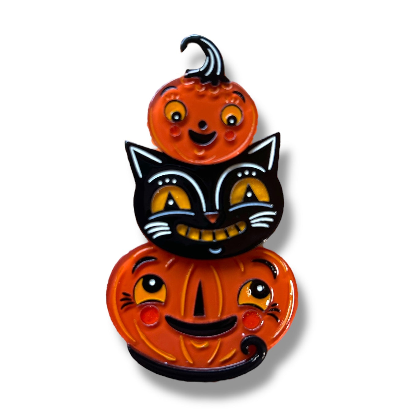 Jolly Jack Pumpkin Stack Brooch by Johanna Parker x Lipstick &amp;amp; Chrome