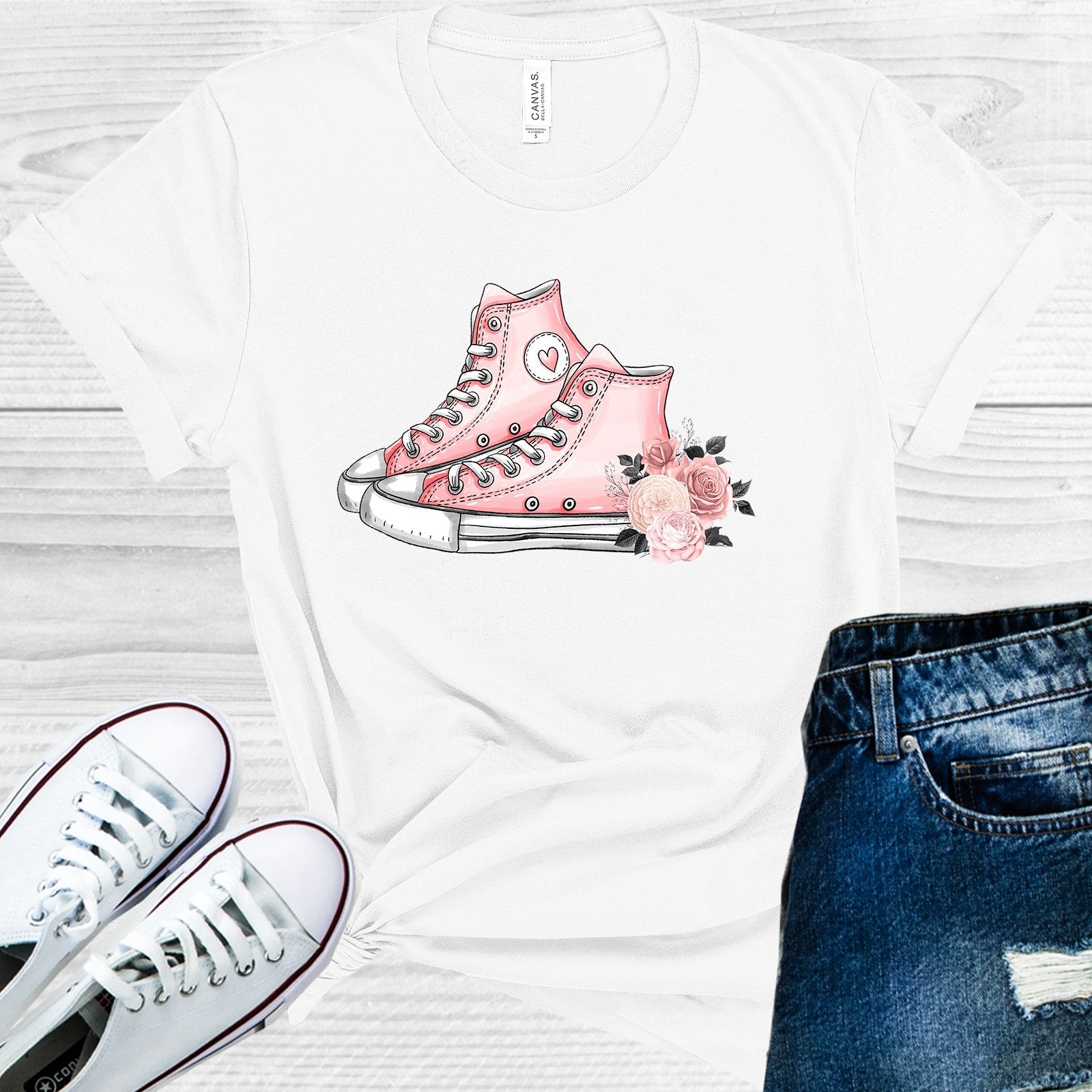 Pink Sneakers Graphic Tee