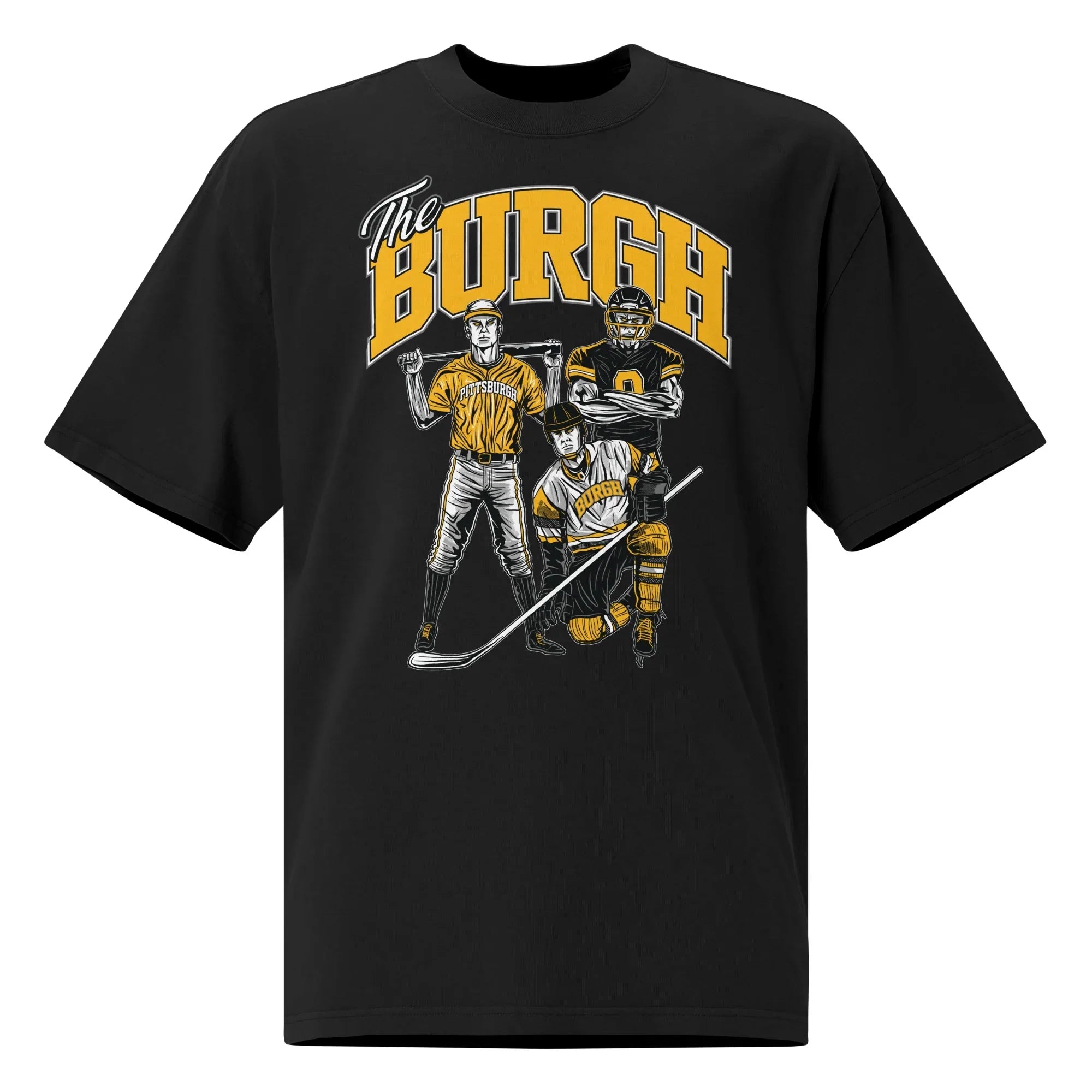 Pittsburgh &amp;quot;Hometown Heroes&amp;quot; Oversized Black T-Shirt