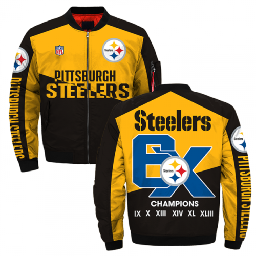 Pittsburgh Steelers Black and Yellow Super Bowl Jacket