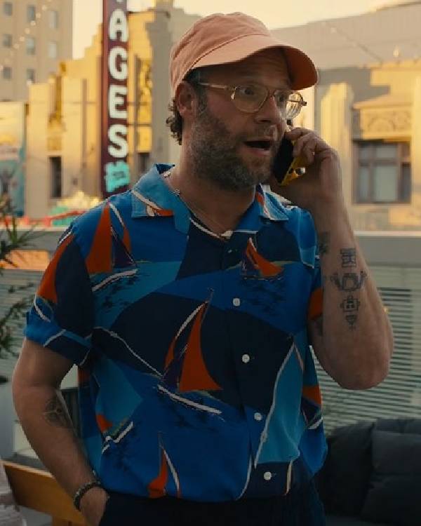 Platonic Seth Rogen Blue Hawaiian Shirt