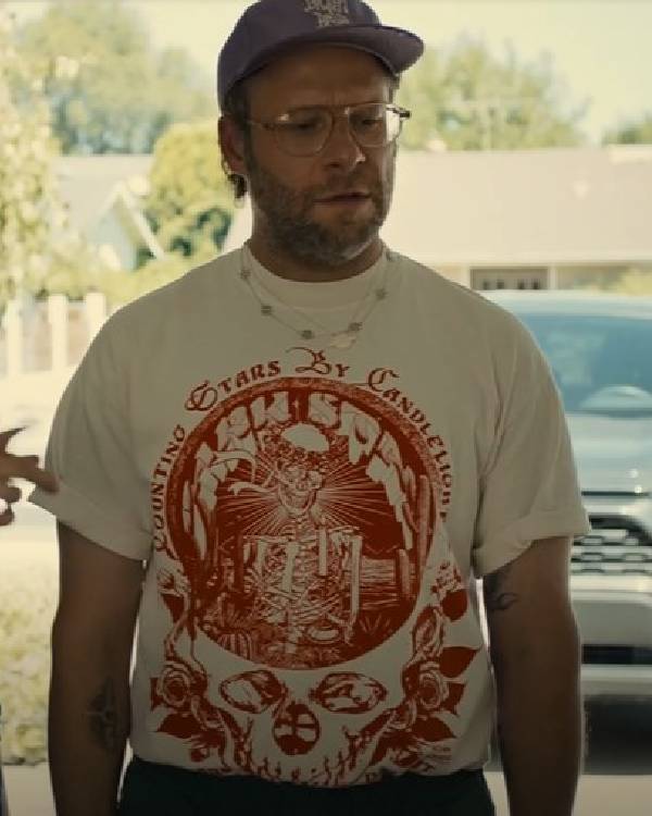 Platonic Seth Rogen White Graphic T-shirt