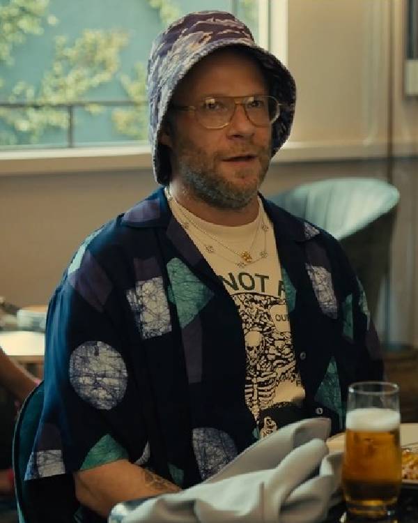 Platonic Seth Rogen Blue Shirt