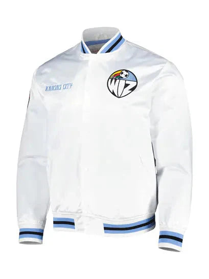 MLS Sporting Kansas City White Satin Jacket