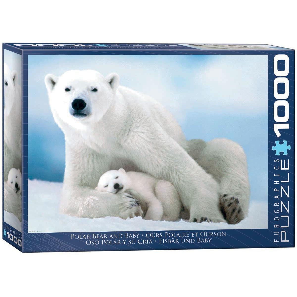 Polar Bear &amp;amp; Baby 1000 Piece Jigsaw Puzzle Eurographics