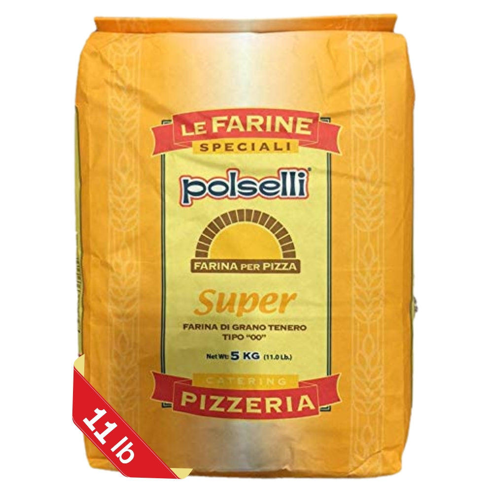 Polselli, Super Tipo 00 Pizza Flour, 11 lb (5 kg)