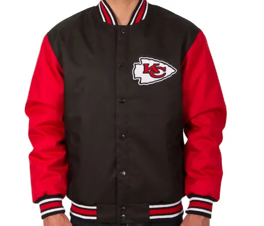 Poly Twill Kansas City Chiefs Jacket Celebrate NFL Pride