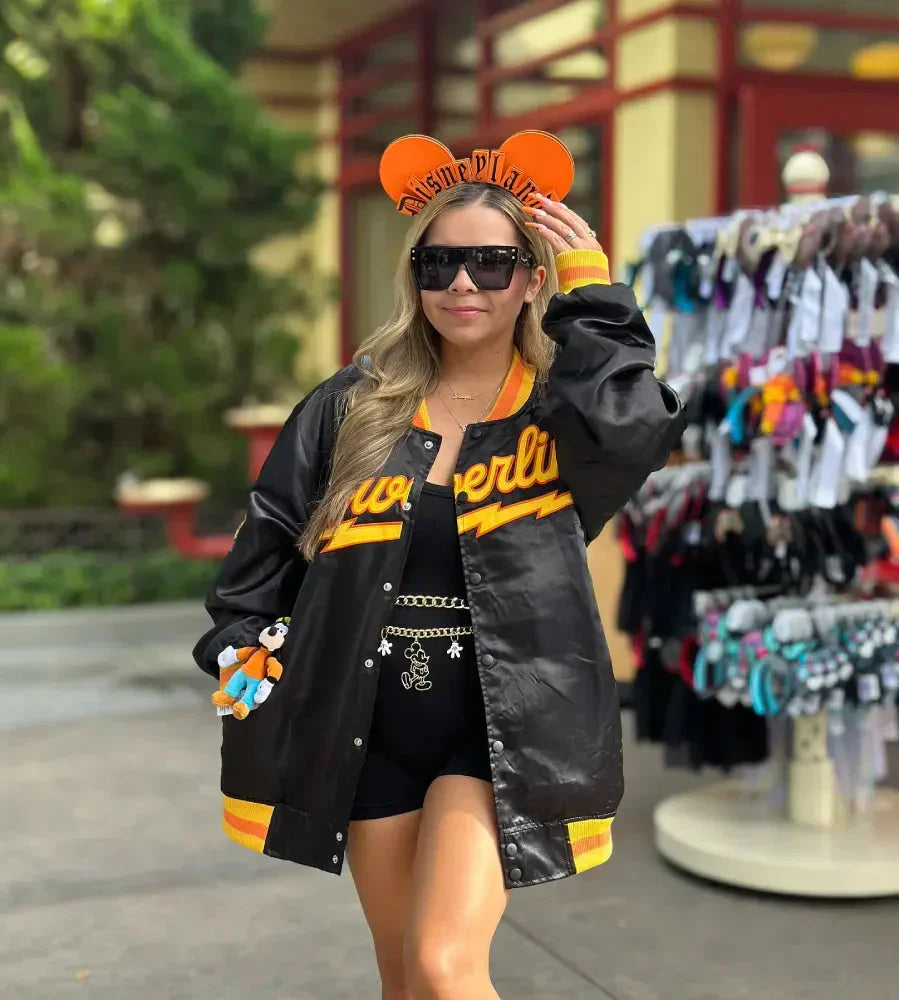 Powerline Black Varsity Jacket