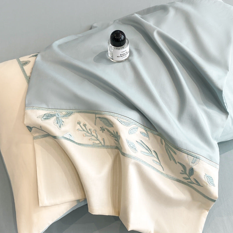 Premium French 100S Long-Staple Cotton Embroidered Bedding Set | 3CARATS