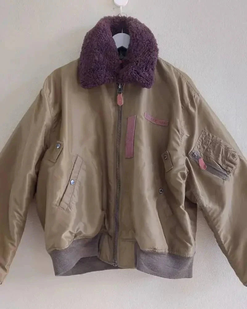 Avirex Type B-15 Fur Bomber Flight Jacket