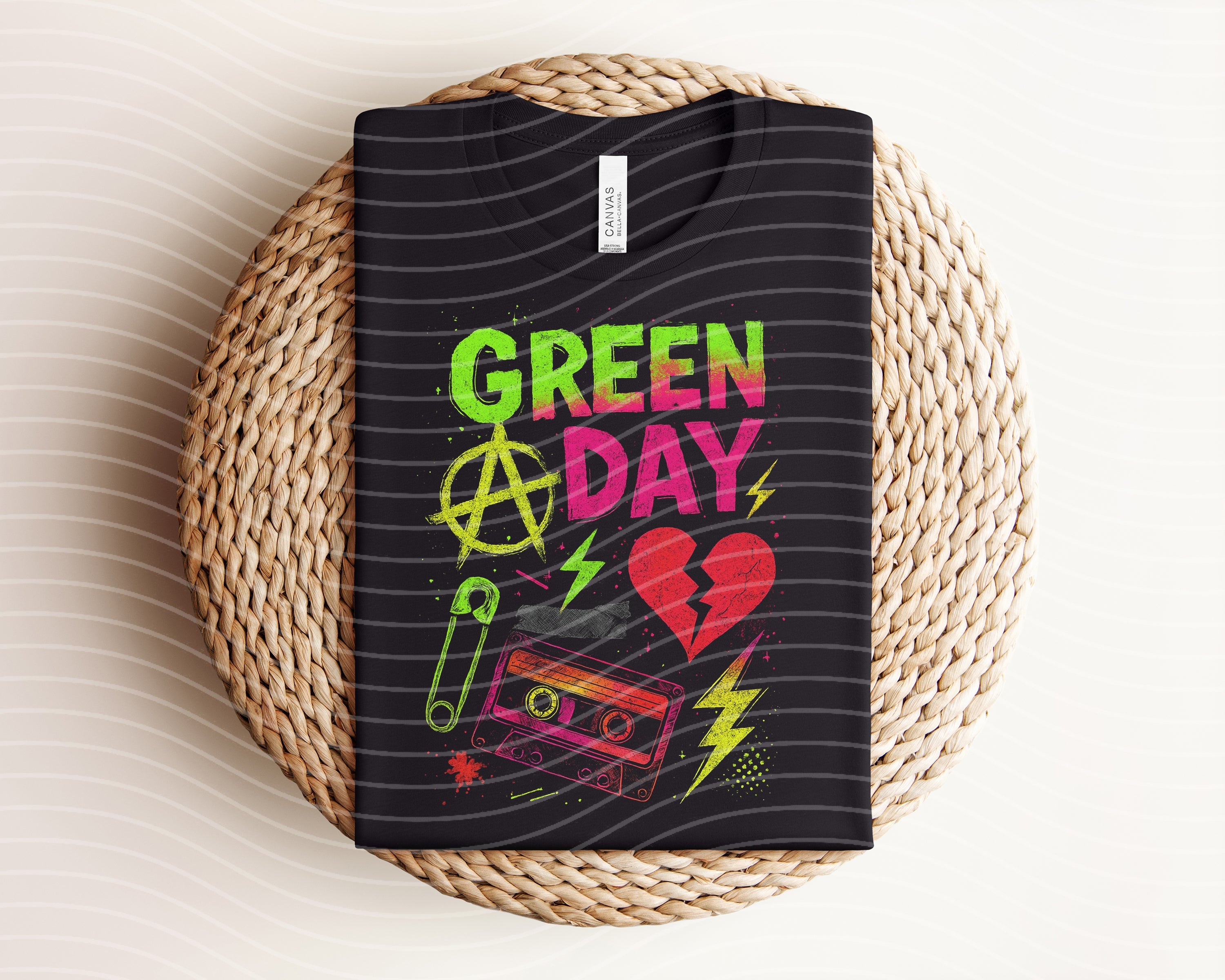 Green Day Neon Graphic Tee