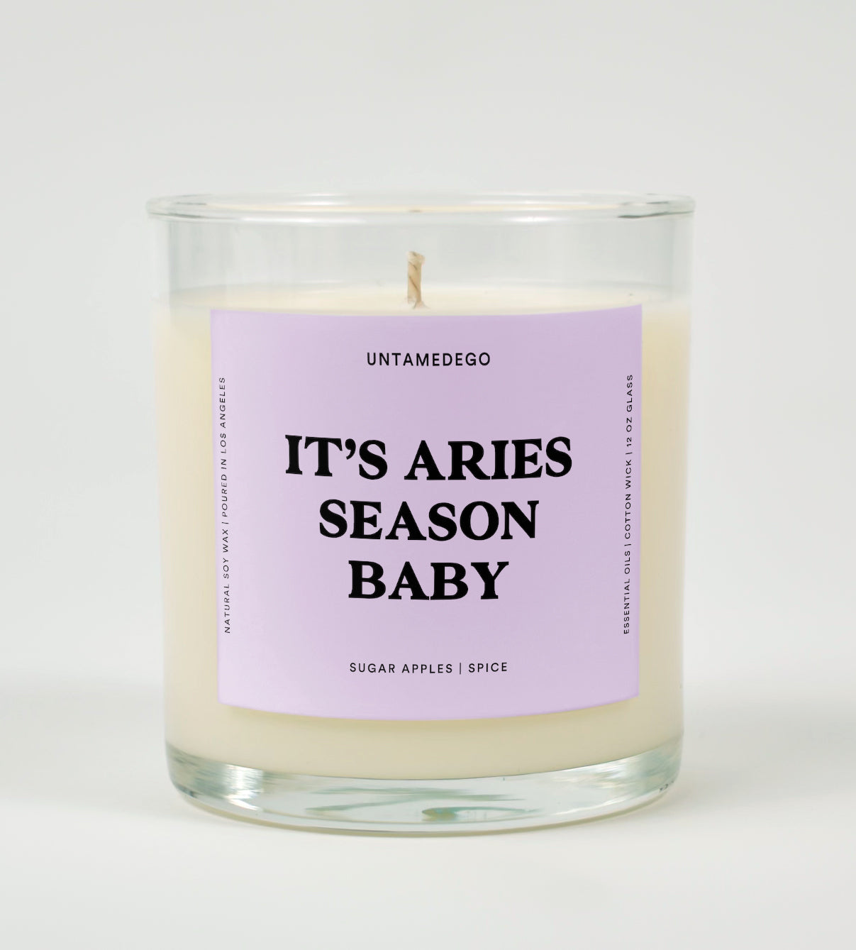 It&amp;#39;s Aries Season Baby Glass Candle