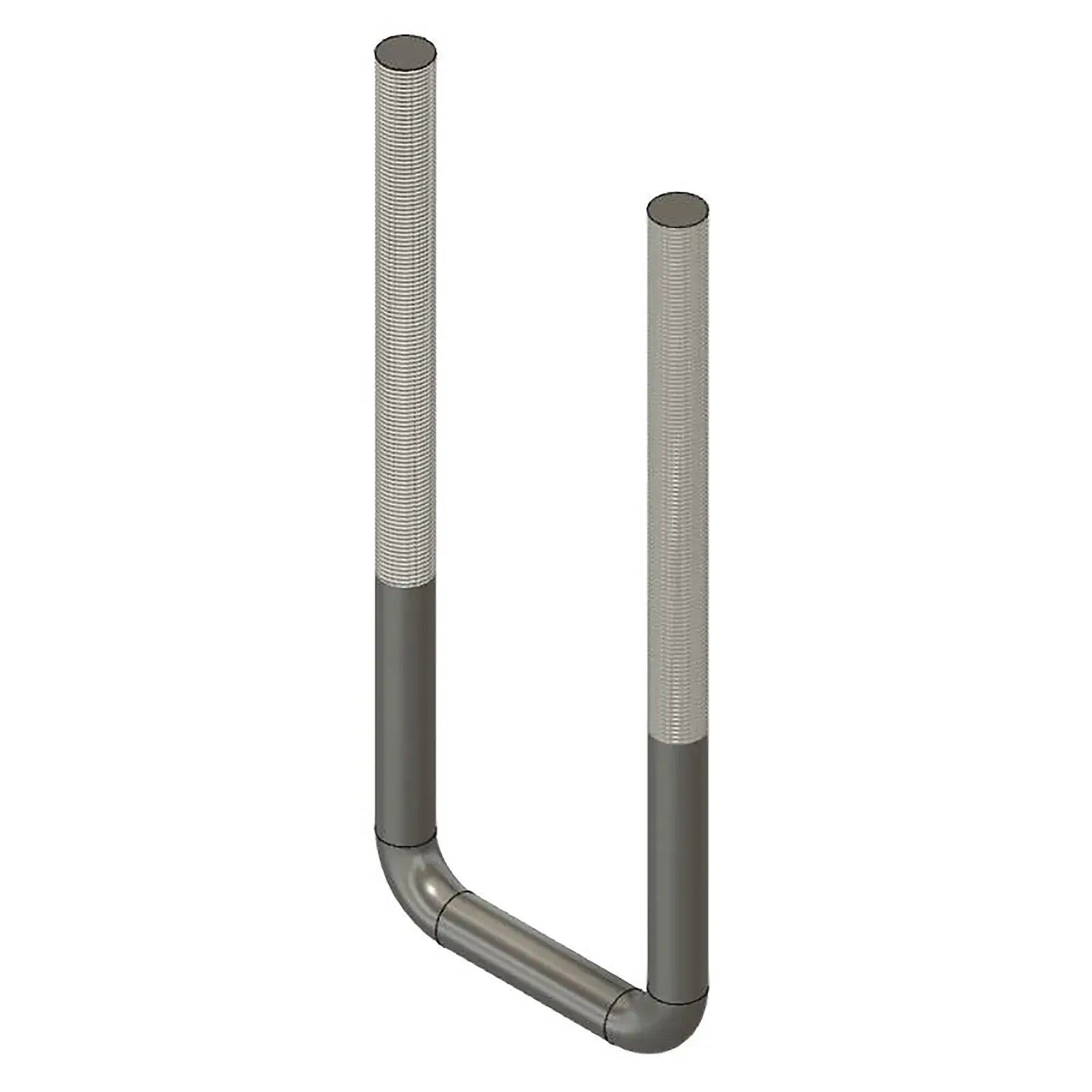 Flat Bottom U-Bolt, 3 1/4 x 5/8 x 10&amp;quot;