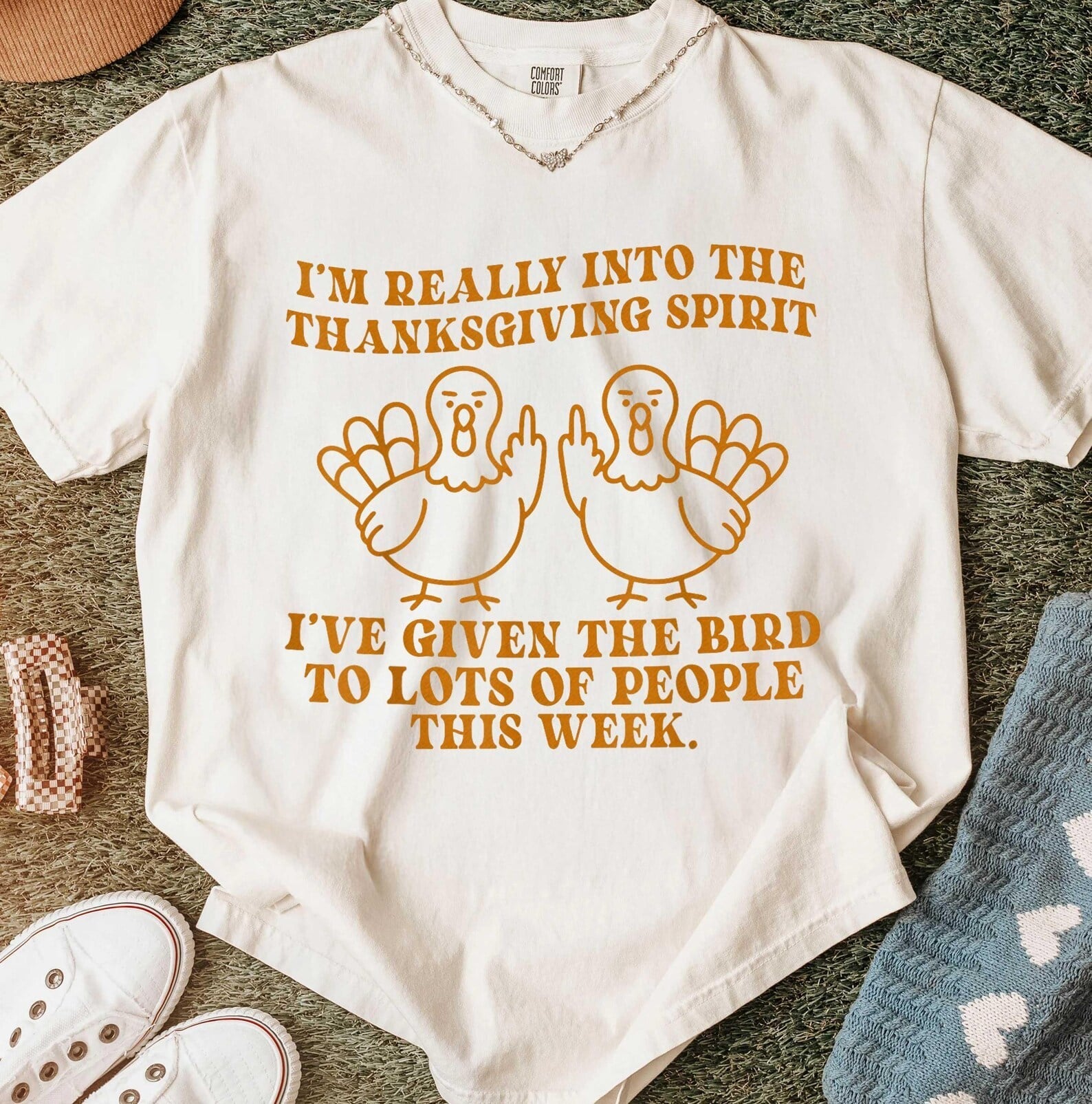 I&amp;#39;m Really Into the Thanksgiving Spirit Graphic Tee